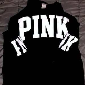 Pink black sweater